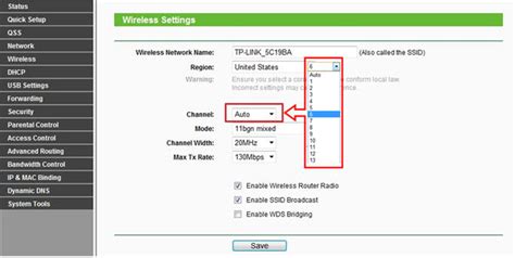 tp link wireless change channel